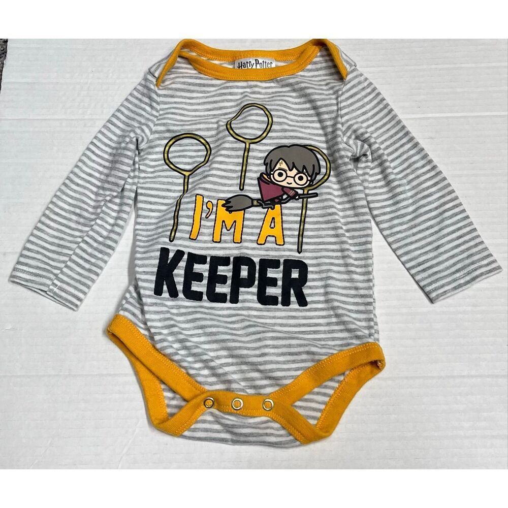 Harry Potter I’m A Keeper Bodysuit Boys Size 6-9 Months